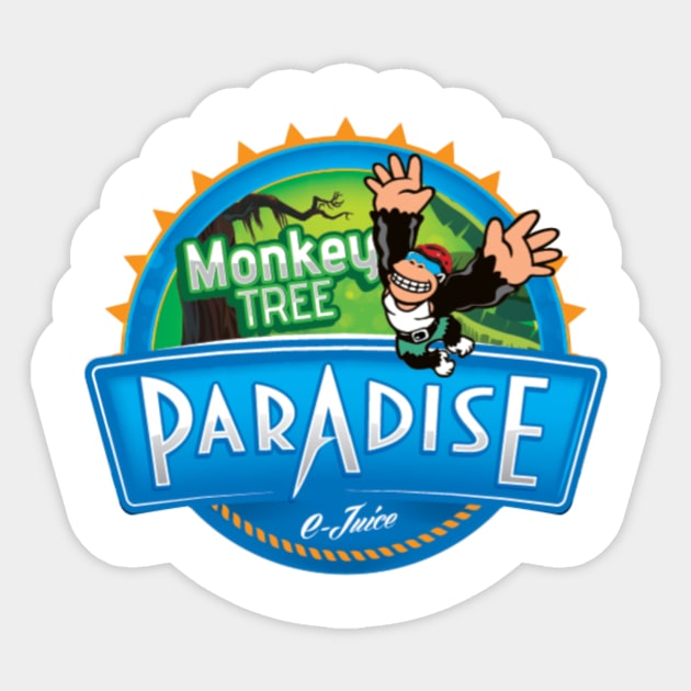 Monkey Tree Ejuice Sticker by PARADISEVAPE